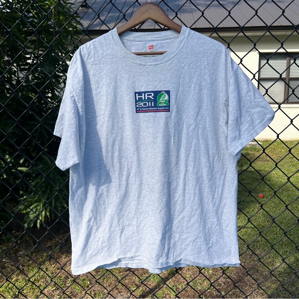 St Maarten Heineken Regatta 31st 2011 T Shirt Men's XL Hanes Gray